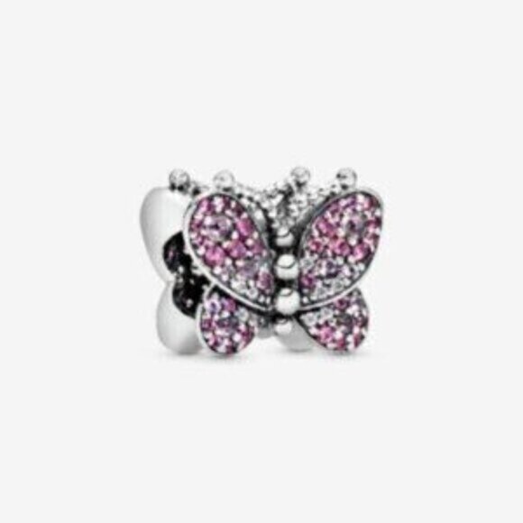 Pandora Pink Pav Butterfly Charm - Picture 1 of 4